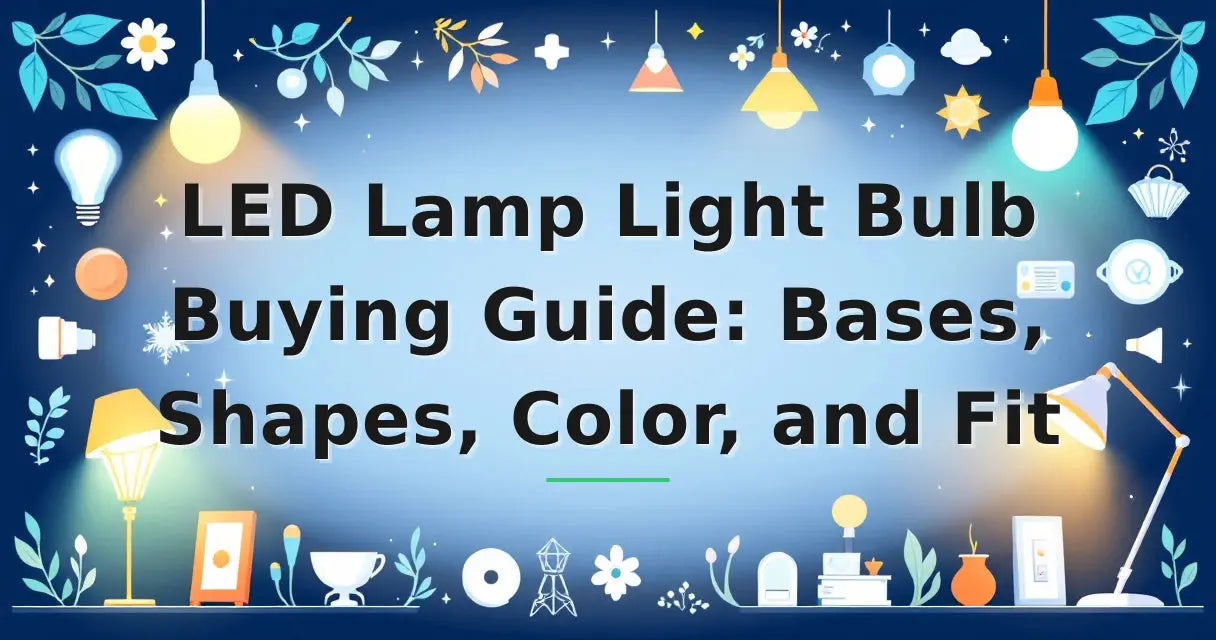 Featured image for: LED Lamp Light Bulb Buying Guide: Bases, Shapes, Color, and Fit