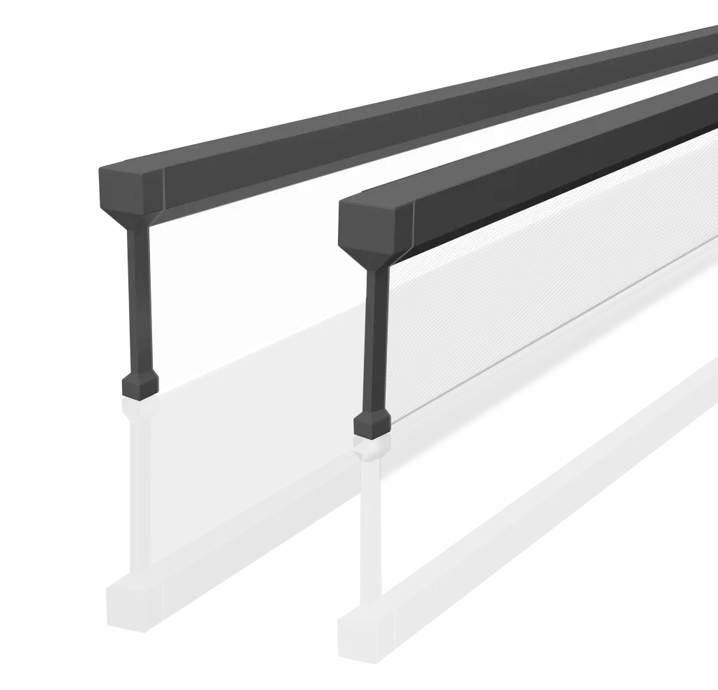 Black meta surface linear light