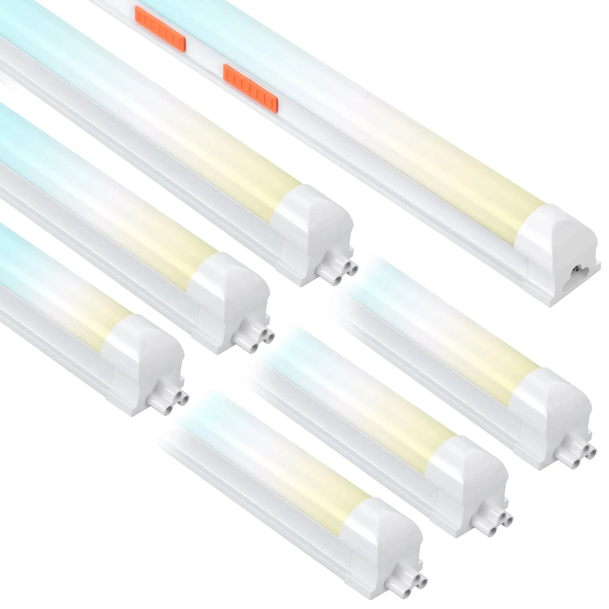6 pack 4ft LED shop light Wattage and CCT adjustable