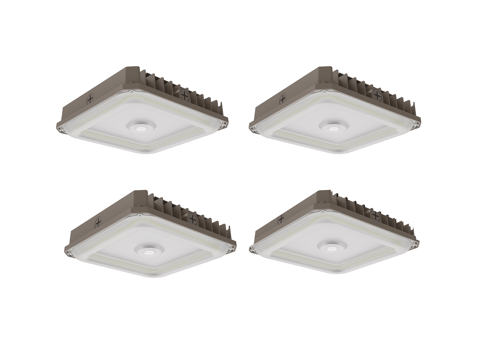 LED Canopy for garage, wattage and CCT adjustable, 4 pack-JQZ lighting