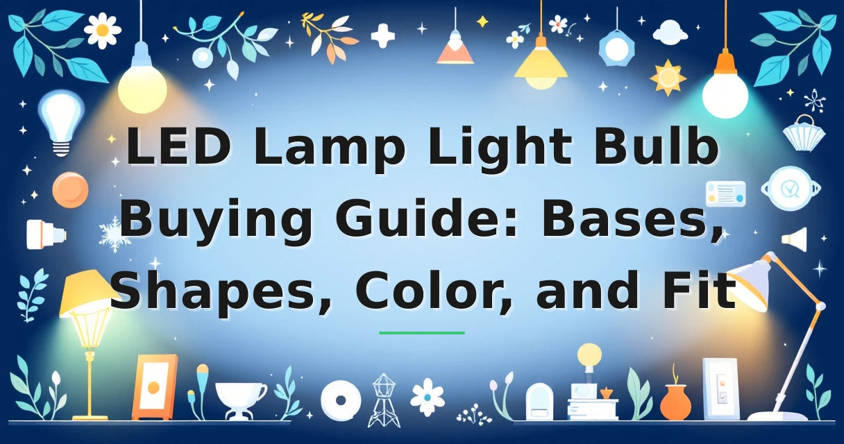 Featured image for: LED Lamp Light Bulb Buying Guide: Bases, Shapes, Color, and Fit