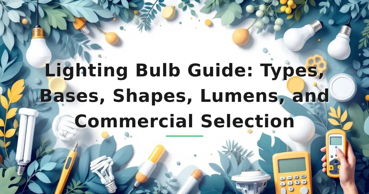 Featured image for: Lighting Bulb Guide: Types, Bases, Shapes, Lumens, and Commercial Selection