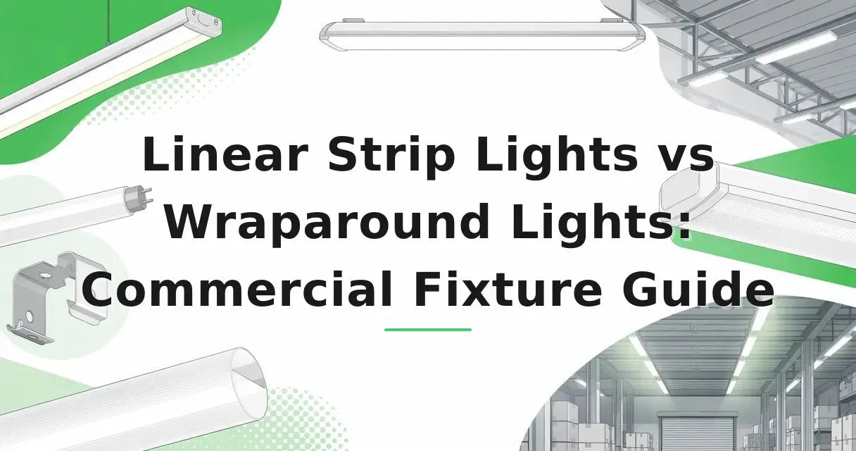 Featured image for: Linear Strip Lights vs Wraparound Lights: Commercial Fixture Guide