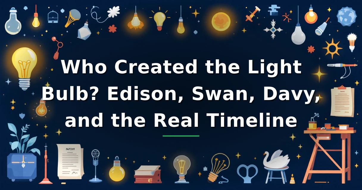 Featured image for: Who Created the Light Bulb? Edison, Swan, Davy, and the Real Timeline