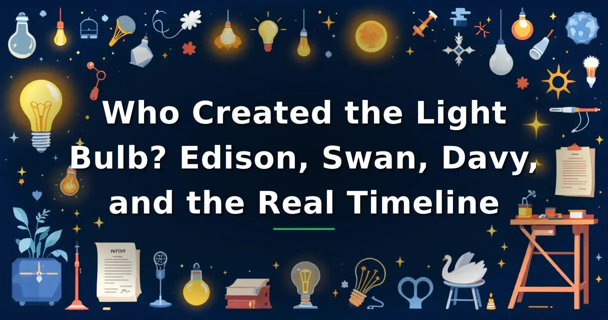 Featured image for: Who Created the Light Bulb? Edison, Swan, Davy, and the Real Timeline