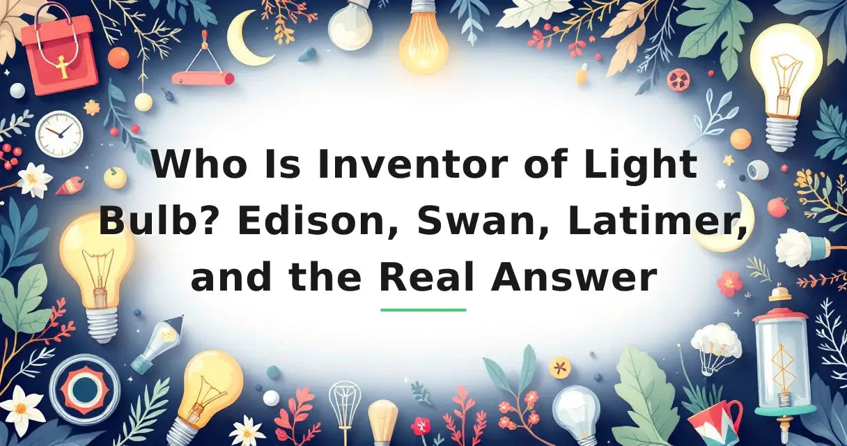 Featured image for: Who Is Inventor of Light Bulb? Edison, Swan, Latimer, and the Real Answer