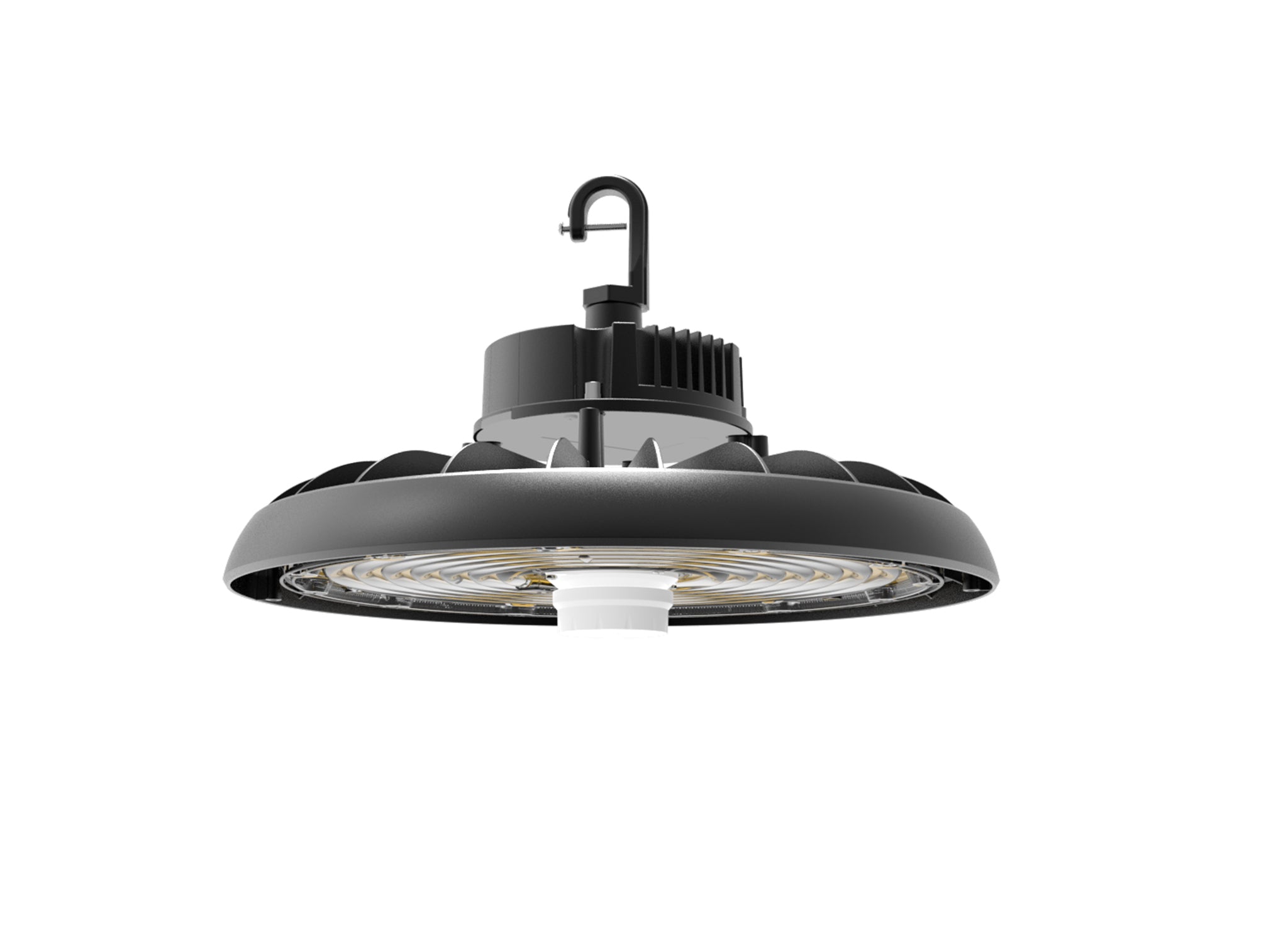 150W/120W/100W UFO high bay light, wattage and cct adjustable, side view, sensor not included-JQZ lighting