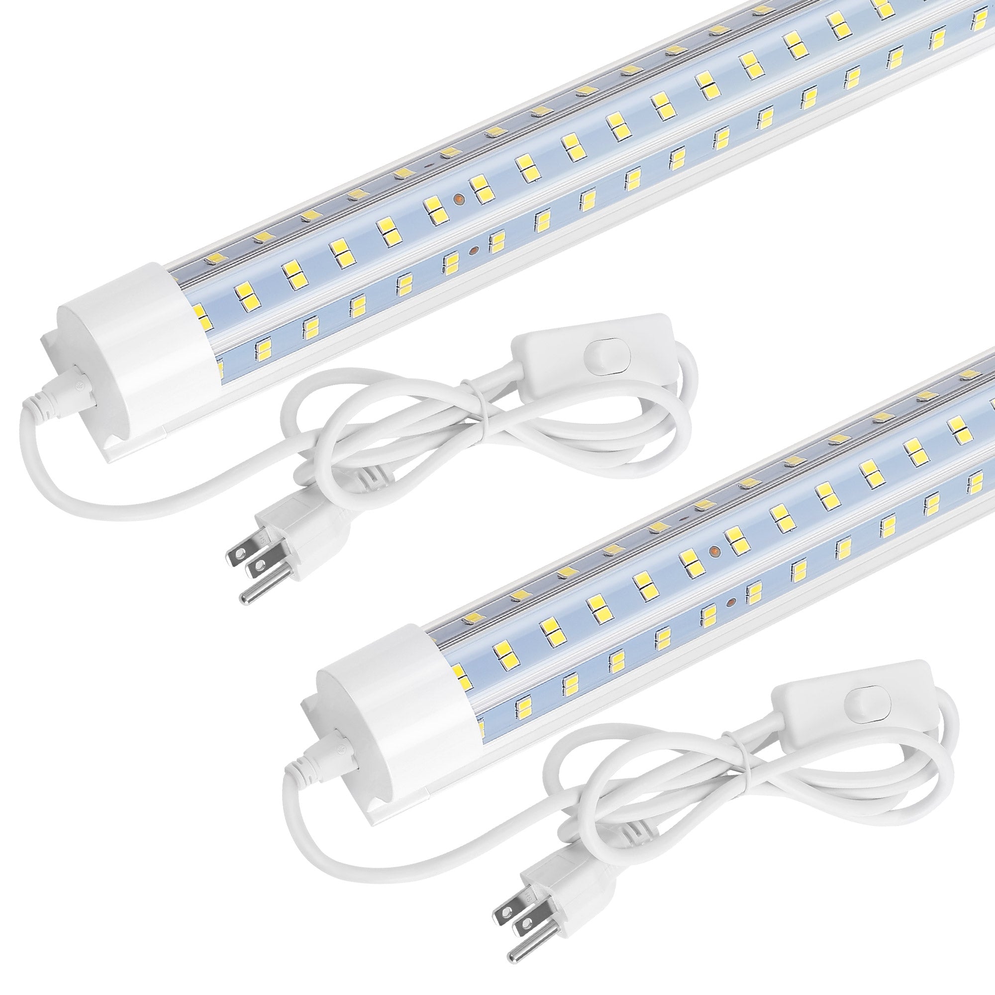 2 pack 2-Foot LED Shop Light U shaped/2ft LED Light Fixture - 32W