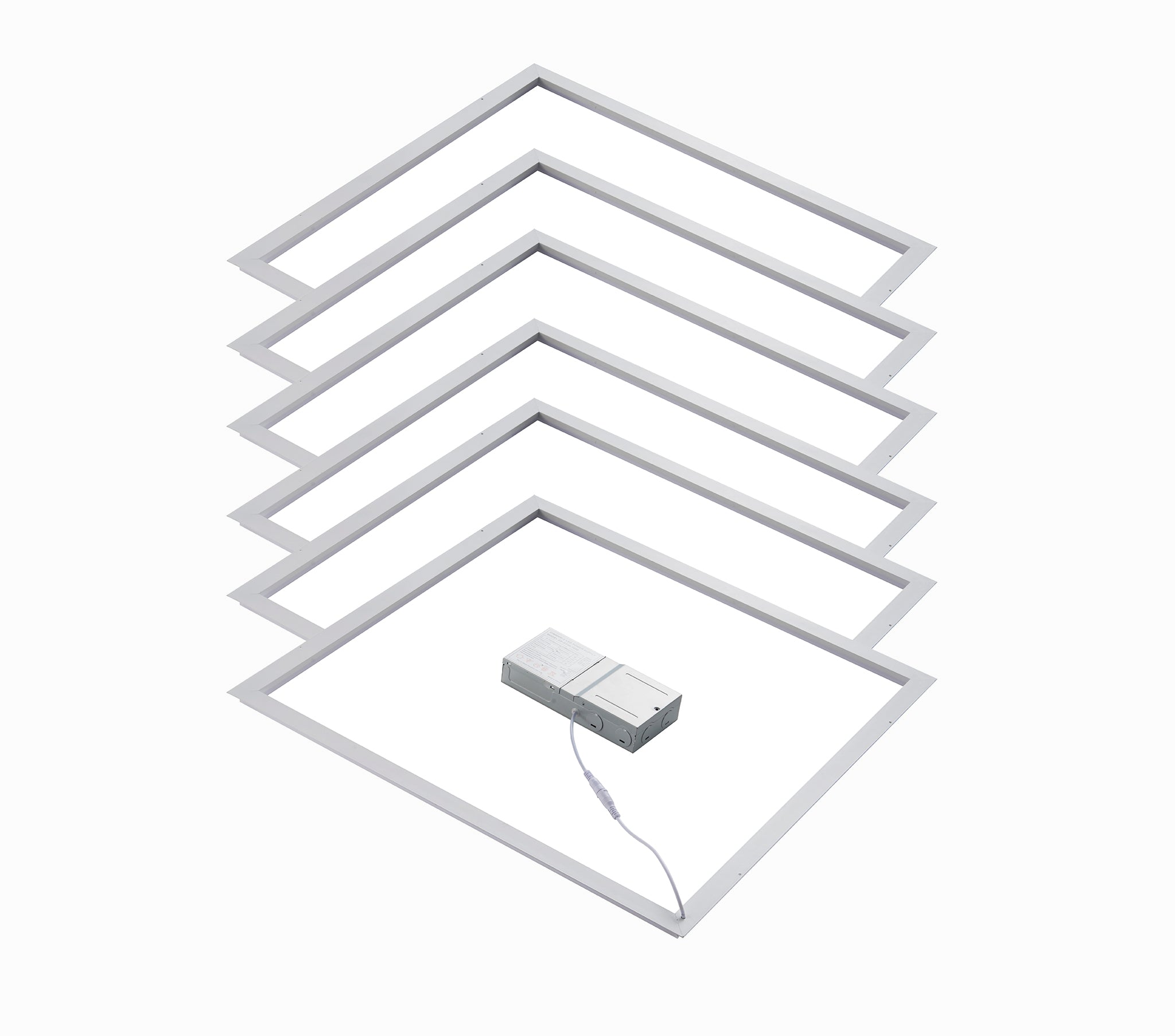 2x2_LED frame_light_T grid frame light drop ceiling, wattage and CCT adjustable, 6pack-JQZ lighting