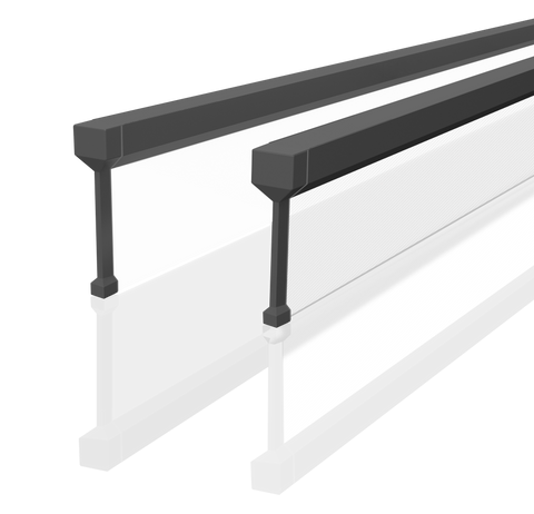 Black meta surface linear light