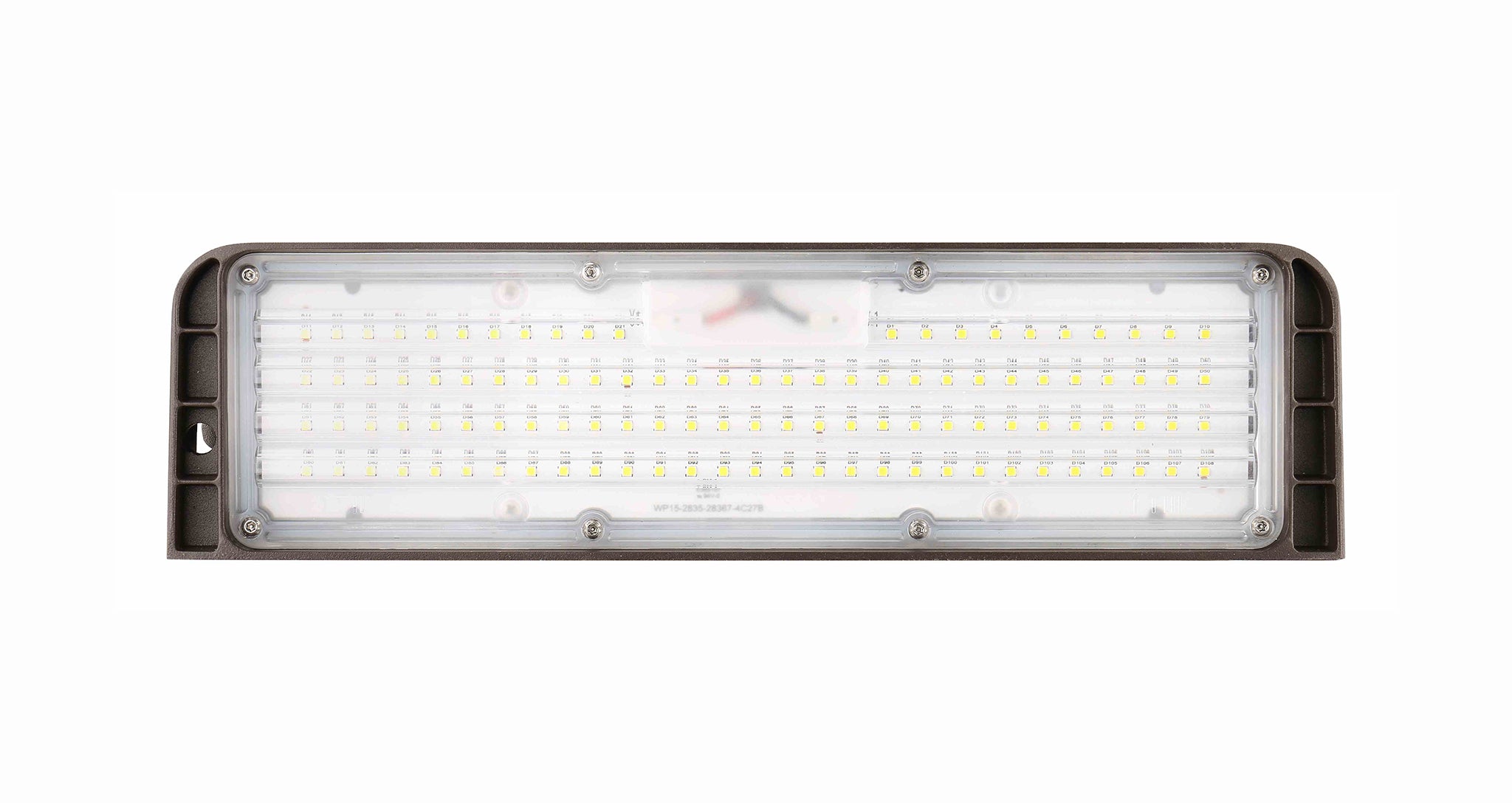 Full cut off LED wall pack light, 100W 4000k bottom view-JQZ lighting