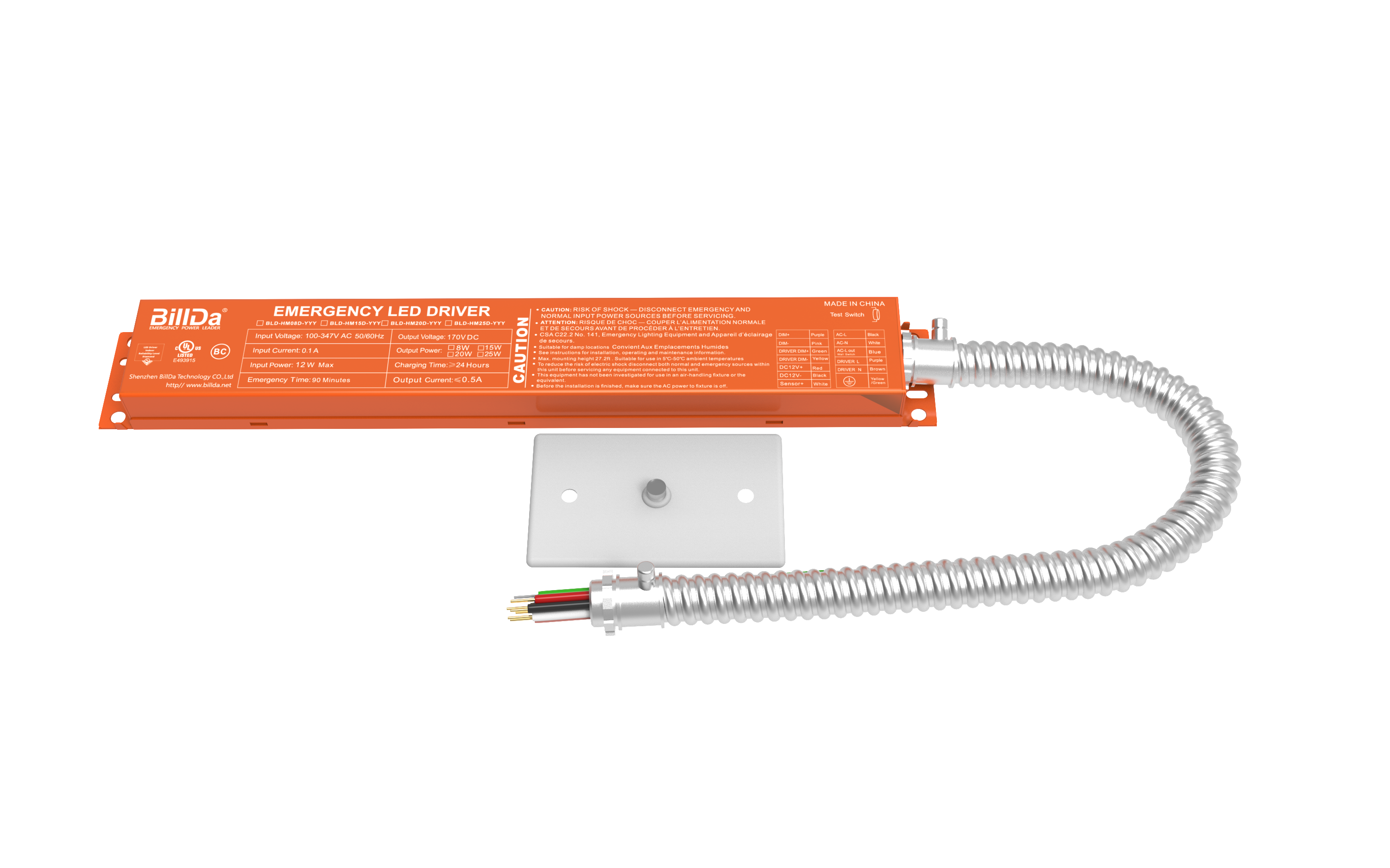 8W Emergency driver BLD-HM08D-YYY